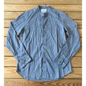 And Z Men’s Long Sleeve Button Up Dress Shirt M